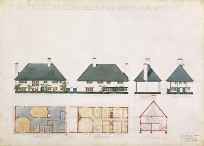 Proposed house for C. Turner Esq. at Frinton on Sea by Charles Francis Annesley Voysey